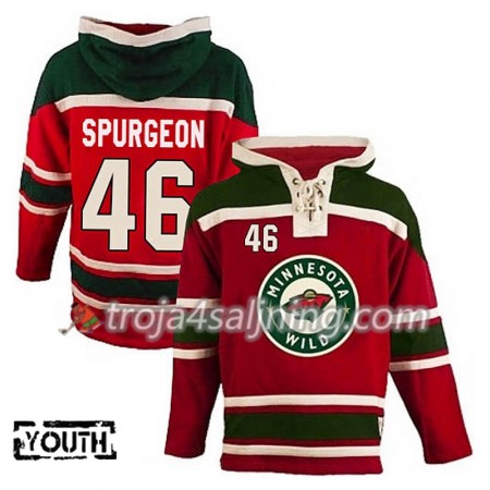 Minnesota Wild Spurgeon 46 Röd Sawyer Hooded Sweatshirt - Barn Minnesota Wild Spurgeon 46 Röd Sawyer Hooded Sweatshirt - Barn